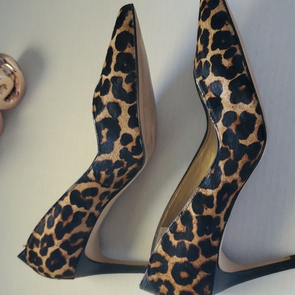 Sam Edelman Animal Print Calf Hair Heels sz 9 - Picture 8 of 15